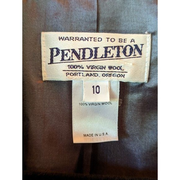 Pendleton 100% Virgin Wool Button Up Shacket Size 10 Women's Gray Jacket Blazer - Picture 5 of 6